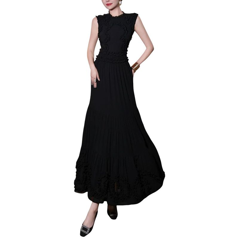 Brc By Burryco Womens Maxi Dress, Black